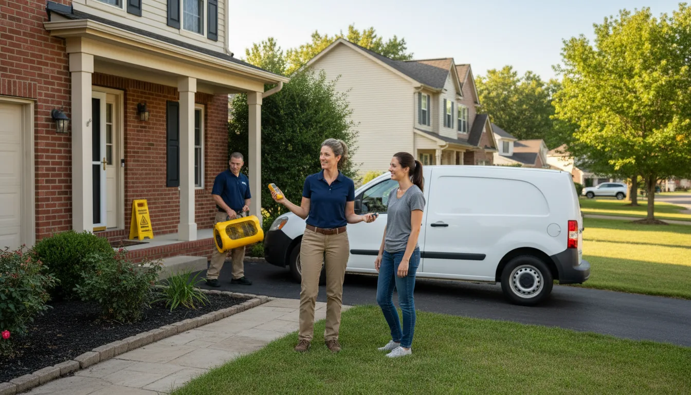 Residential water damage restoration in Honeyville, UT